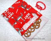Cat in the HAT   Eco Friedly REUSABLE sandwich snack bag                 Party favor pack too