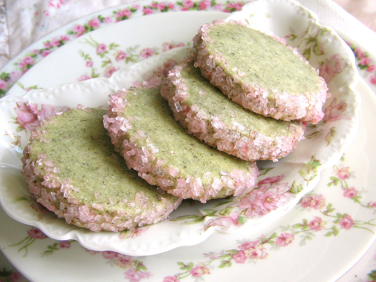 Spring Celebrations Cherry Blossom Green Tea Cookies 1 Dozen Mother's Day Treats