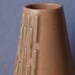 vintage art deco vase, McCoy pottery ceramic vase, mid century modern decor, 1940's to 1960's, peach