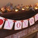 Valentine Banner XOXOX Hugs and Kisses Pink and Red Sign Garland Photo Prop
