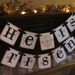 Easter Banner He is Risen Garland Sign Black and Gold Can Custom Colors