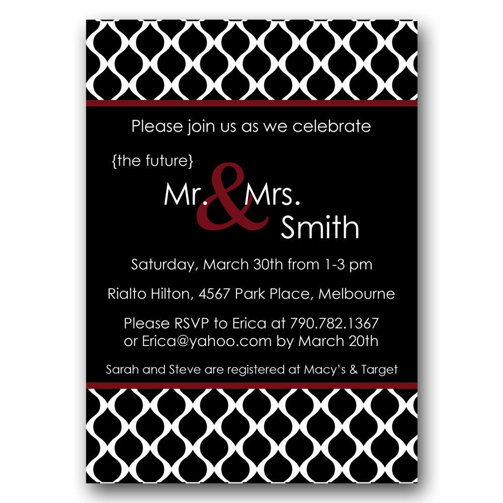 Couples Wedding Shower Invite Il_570xn