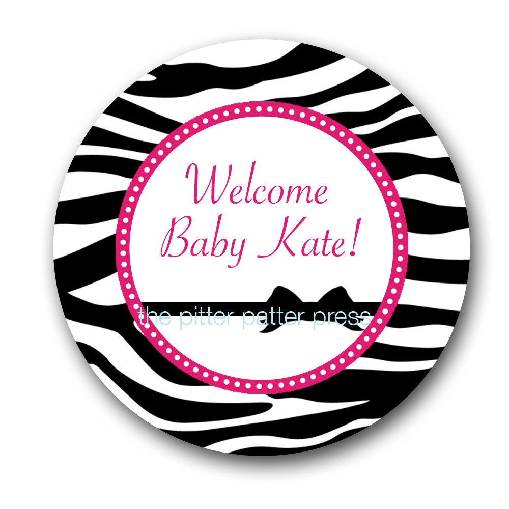 Zebra Baby Shower Cupcake Toppers Il_570xn