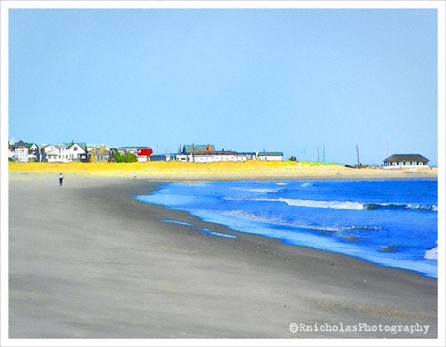 11x14 - ocean wall art - modern art print - down the shore - summer vacation - Cape May beach - Summer Daze - fine art photograph
