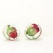 Pink Earrings- Real Dried Flower Earrings- Post Earrings- Stud Earrings- Resin Jewelry