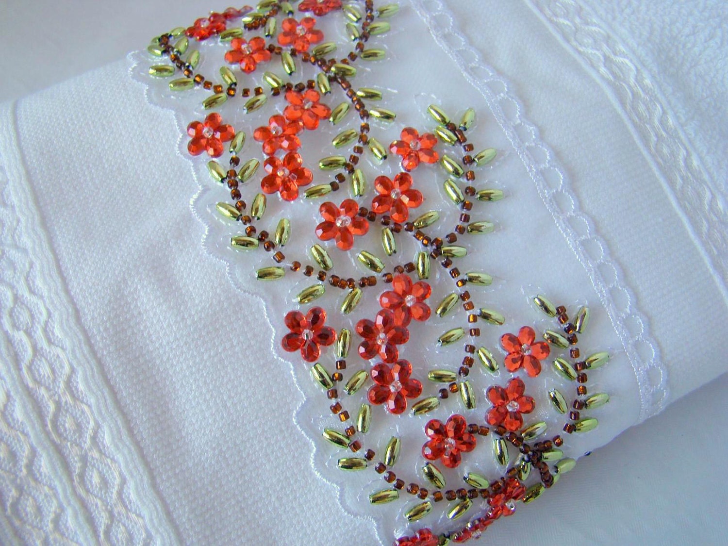 Beaded Hand Towel