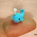 Miniature Blue Whale Dolphin - Micro Amigurumi Crochet Mini Whales - Made To Order