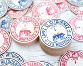 Set of 30 French Milk Caps Bouchons pour les Bouteilles de Lait