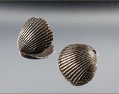 Fine Silver Metal Clay Seashell Button and Charm Embellishment