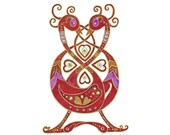 Celtic Love Birds A4 print & handmade book full of love