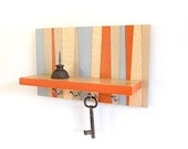 SAIL:  decorative wall shelf geometric stripes key rack