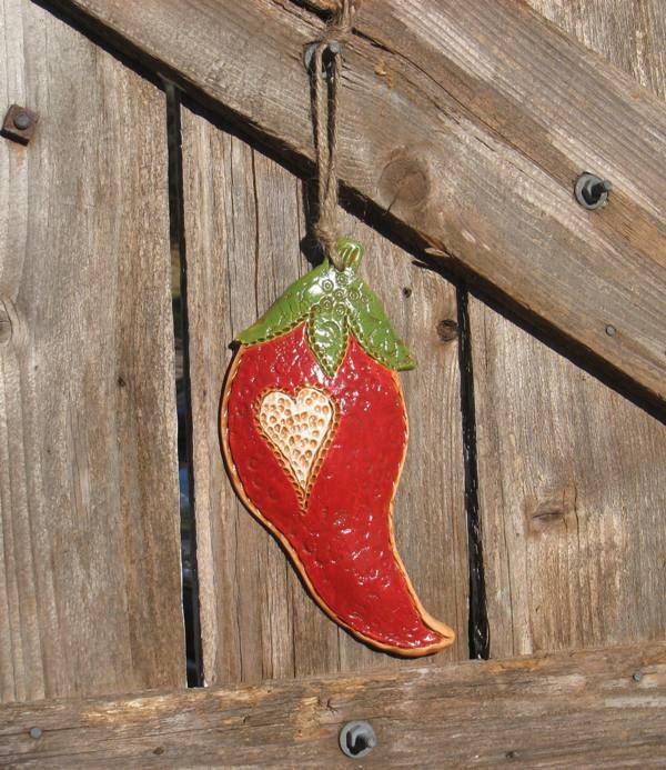 Rustic Red Pepper Wall Art /  Kitchen Decor / Rustic Ranch Wall Hanging / Gift Idea