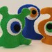 Oggle Monster finger puppets - set of 3 - ON SALE