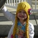 Pink Rapunzel Character Hat with Long Braids