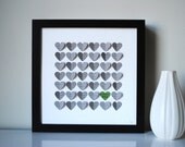 Wedding Gift, Personalized First Dance 3D Song Hearts - made from song lyrics or wedding vows (Unique anniversary present)