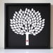 Unique Wedding Guest Book Alternative - 3D Song Tree Guest Book - MED - For up to 75 guests (includes frame, instruction card & pens)