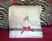 Custom Personalized Monogrammed Pillowcase for sweet little girls, tweens and teens