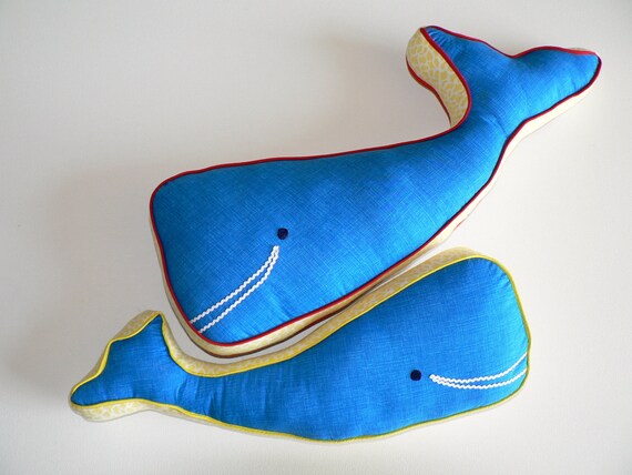 Organic Cotton Whale Pillows Mother & Calf