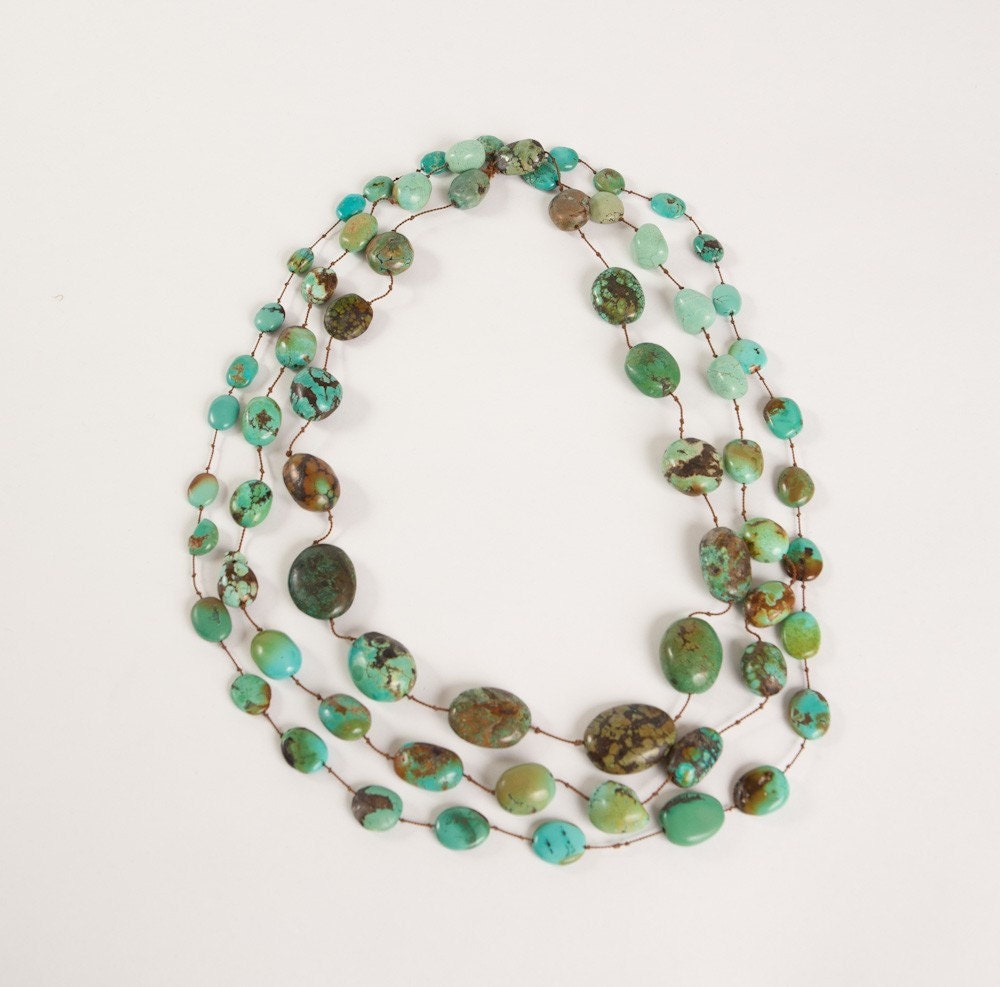 Triple Strand Turquoise Necklace
