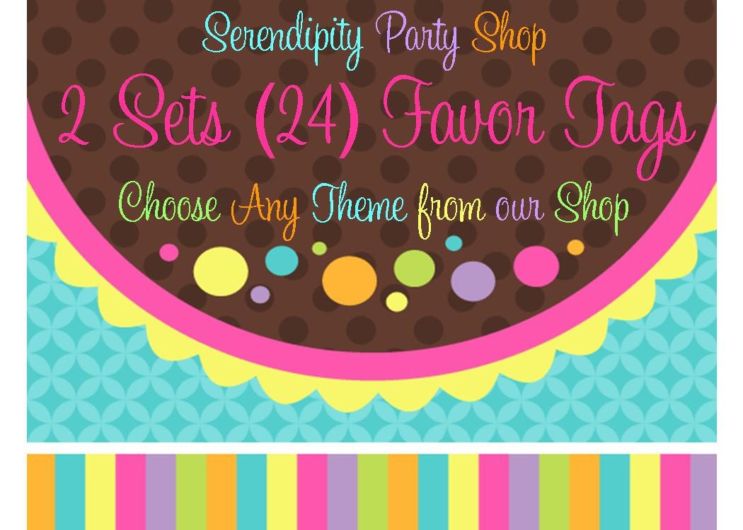 2 Sets of Favor tags -Choose Any Theme from our Shop (SAVE 2.00) Il_570xn