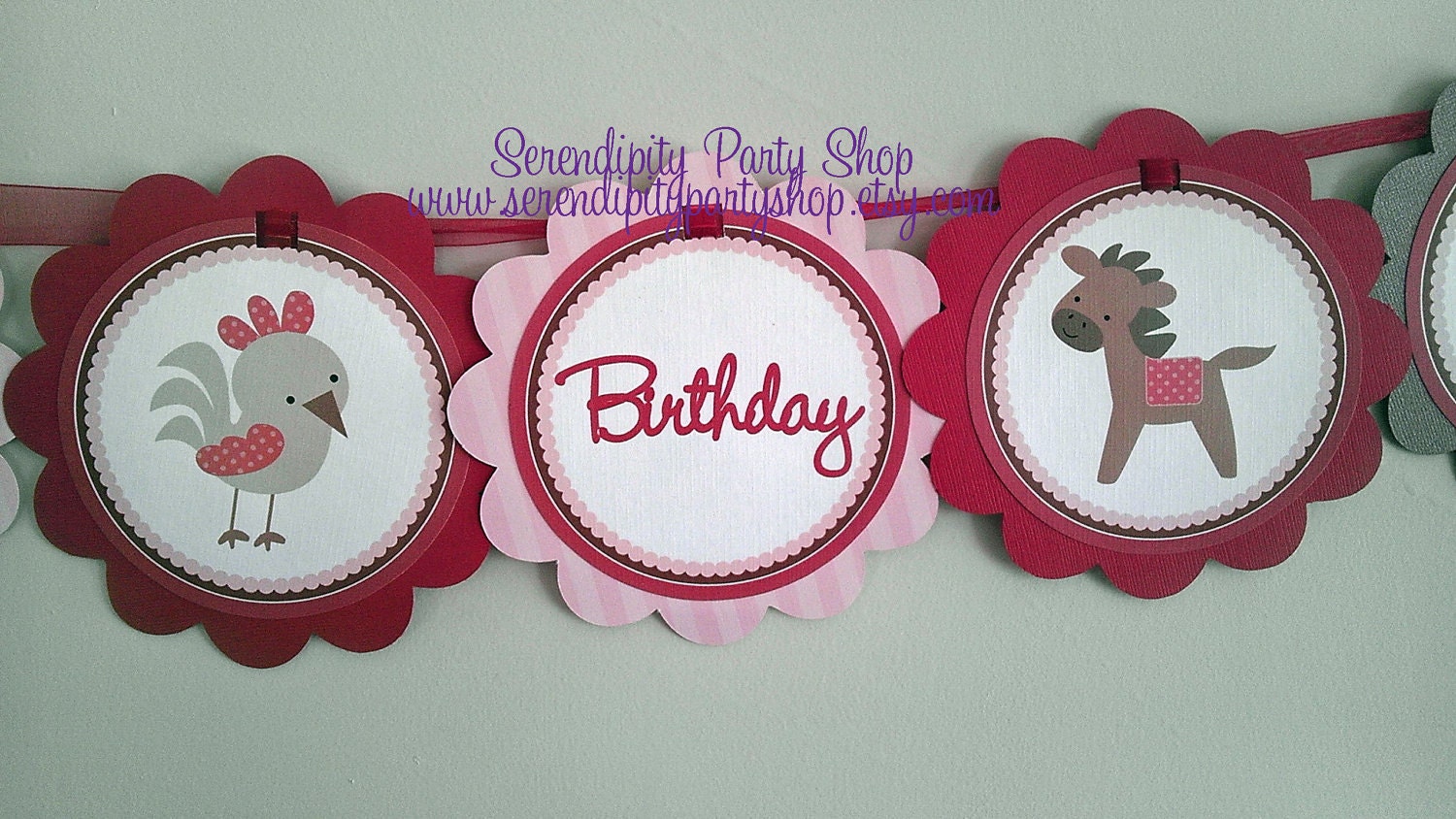 NEW....Farm Theme Word Banner Il_570xn