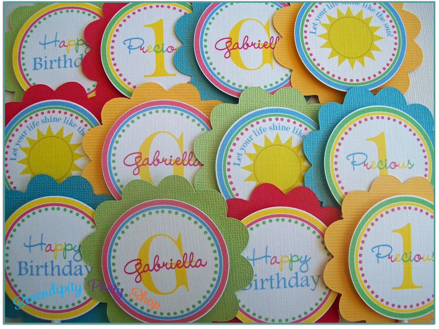 You are my Sunshine Cupcake Toppers