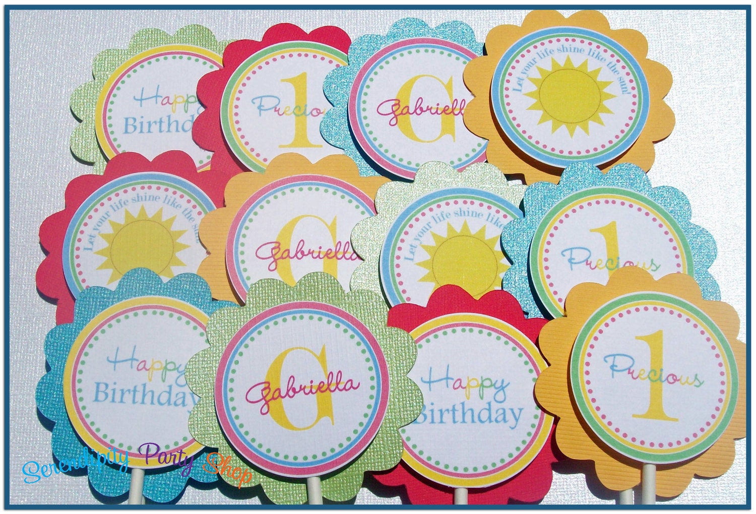 You are my Sunshine Cupcake Toppers