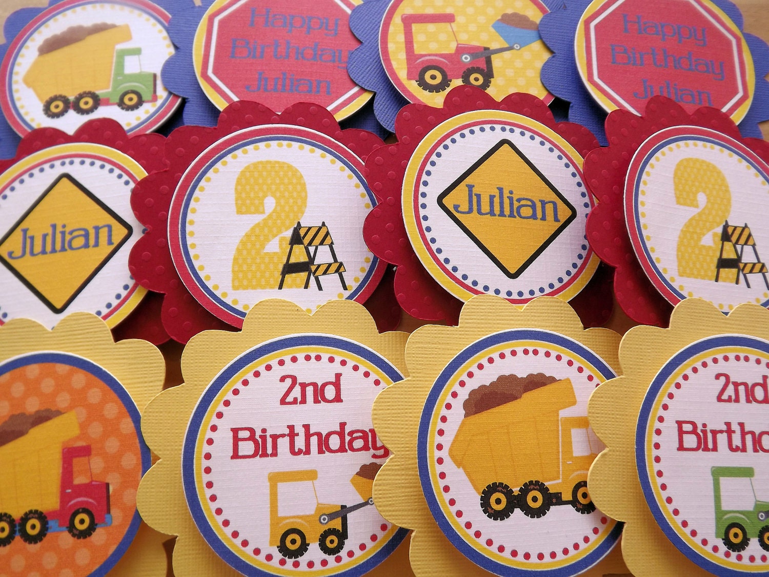 Construction Cupcake Toppers