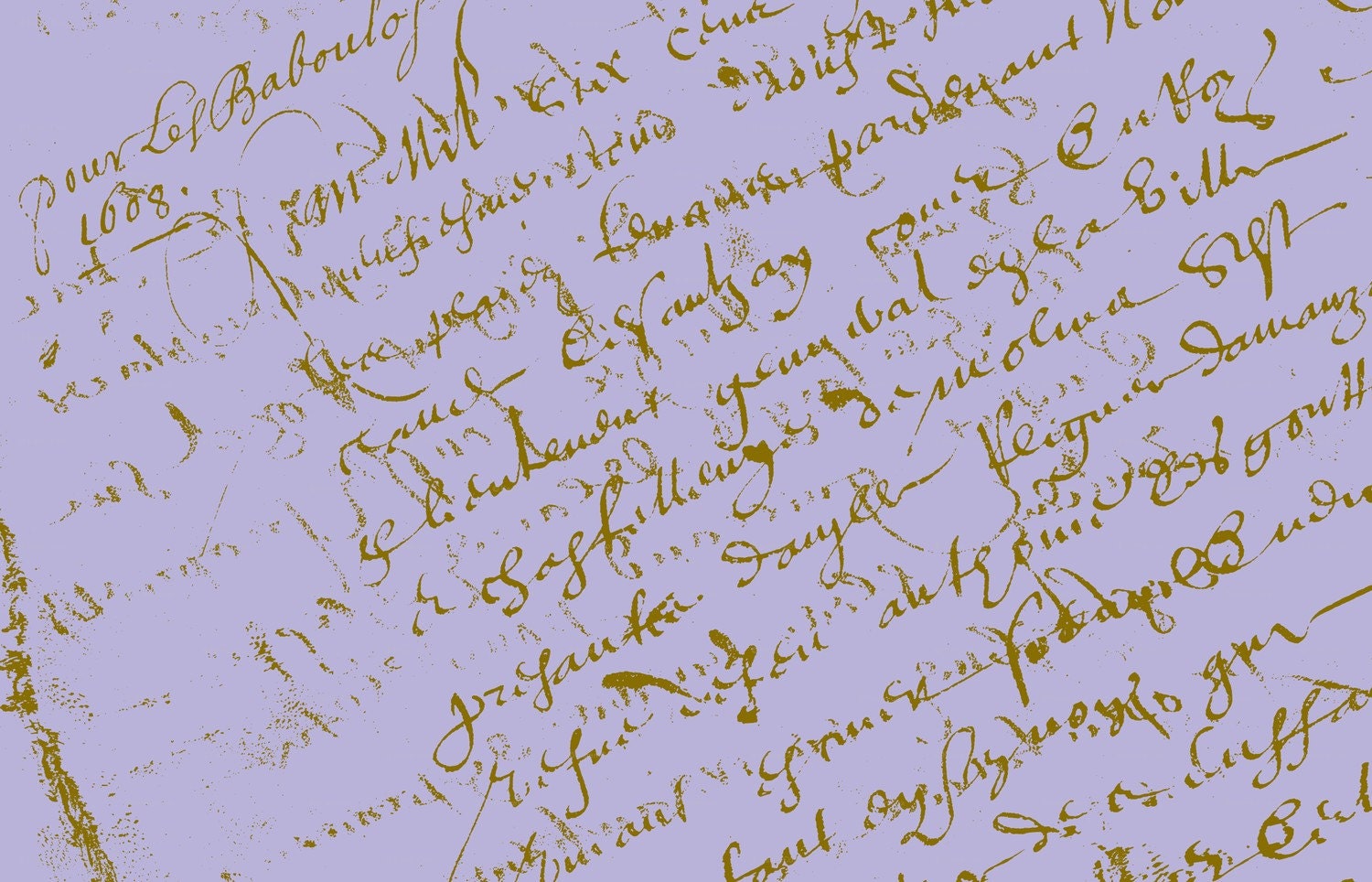 French Script Lavender