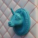 Unicorn Jewelry Display / Wall Art  -  Blue Coral