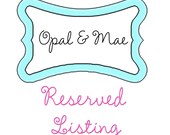 RESERVED LISTING-Alexzandra Guardado