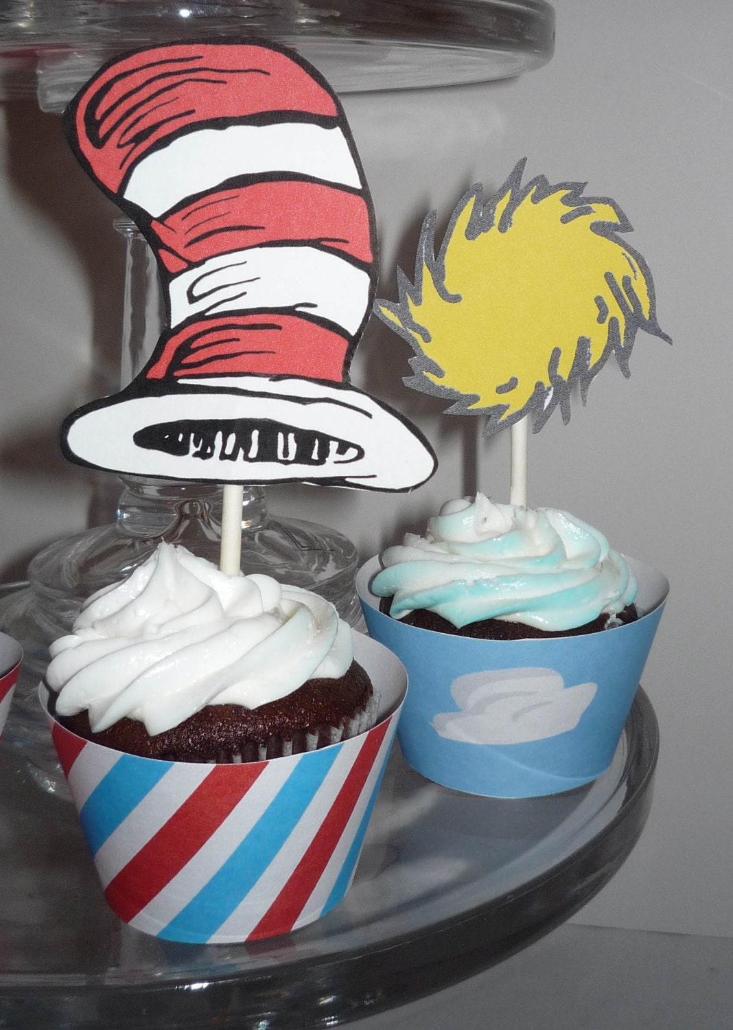 Dr. Seuss Printable Party Cupcake Toppers and Wrappers