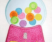 Custom Boutique Gumball Birthday Applique t-shirt  - machine embroidered - personalized