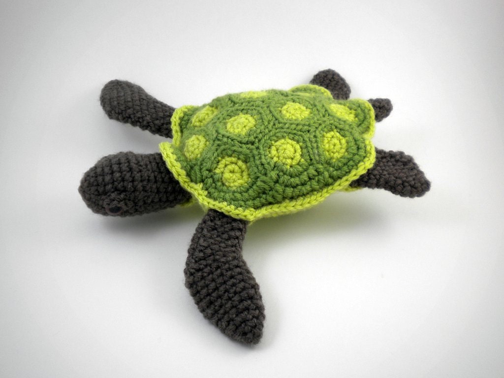 Sea Turtle-Realistic Amigurumi Plush Turtle
