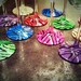 Animal print hand painted wine glasses: bottom only