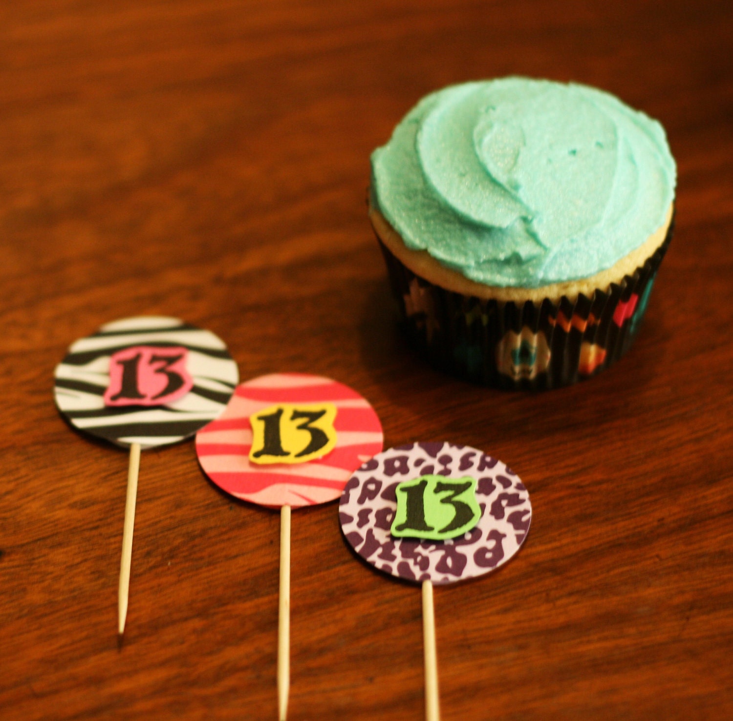 lucky 13 cupcake picks