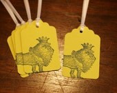 treat tags victorian party guests - lions and giraffes