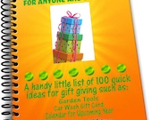 100 Quick Gift Ideas List Download Think No More Great Ideas for Anyone and Everyone
