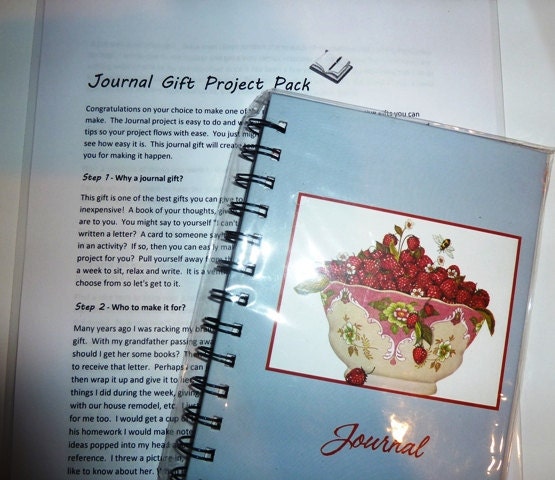 Bushel of Berries Journaling Project Pack Complete with Ideas How To and Journal for a Fabulous Gift