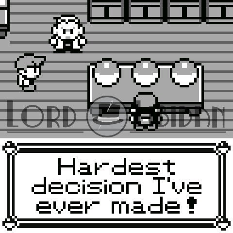 Pokemon Hardest Decision Cross Stitch Pattern