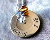 Overlapped Mothers Sterling Silver Personalized Necklace