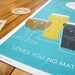 BEER LOVES YOU silkscreen print