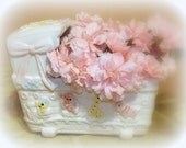 Vintage Baby Cradle Planter, Large in Size, Ceramic, Replo Brand