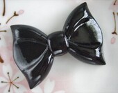 1pc - XL Black Bow Decoden Cabochon (60x44mm) BL10007