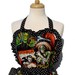 Retro Apron Vintage Inspired 1950s Horror Movie Hollywood Monsters Apron FREE SHIPPING