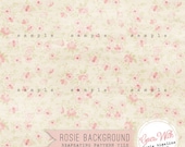 instant download Shabby Rosie Blog / website background - vintage seamless repeating tile