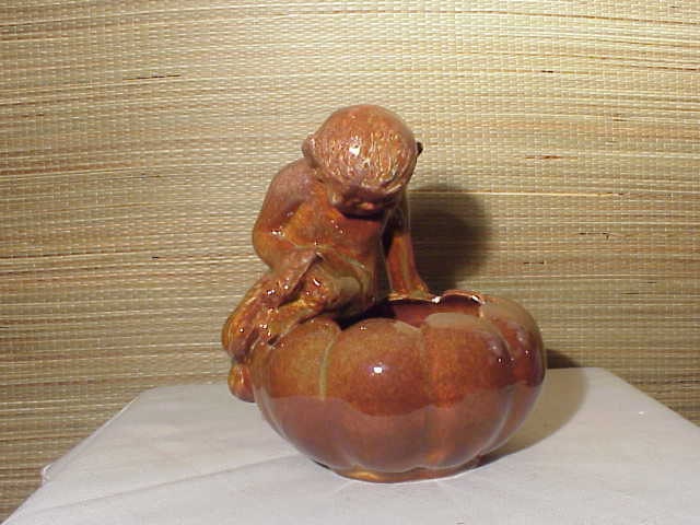Rare Vintage Niloak Art Pottery Planter Vase ELF Pixie Retro