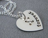 Hand Stamped Necklace - Cute as a Button