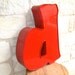 Reserved for David Red Vintage Industrial Lowercase Letter 'd'