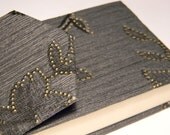 Write Your TO-DOs before you say I DO - Black Textured Purse Pad Journal w/ Flowers - Bridal Notebook w/ Magnetic Closure - 100% Recyclable
